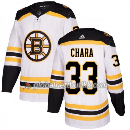 Boston Bruins Hockeydrakt Zdeno Chara 33 2017-2018 Hvit Adidas Authentic - Herre